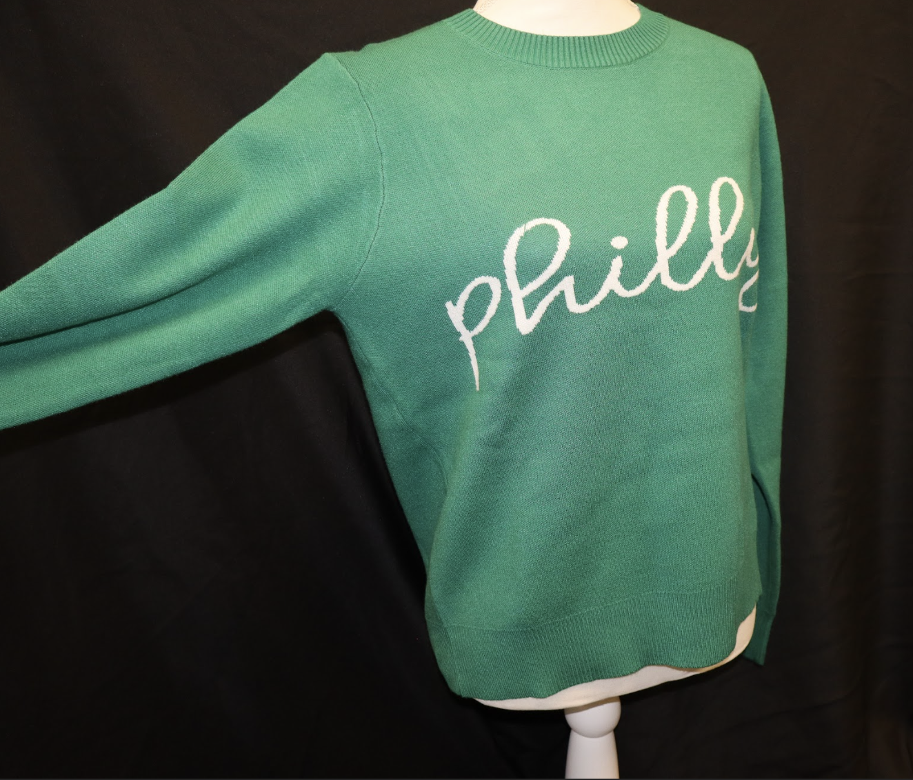 Primitive Boutique “Philly” White Script Sweater - Image 2